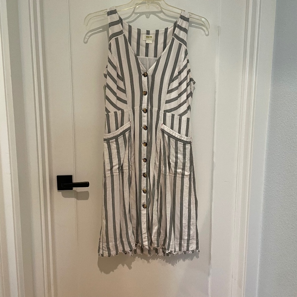 Maeve button down tank dress